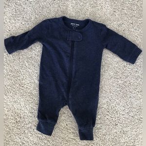 PETIT LEM Zippered Romper | Size NB